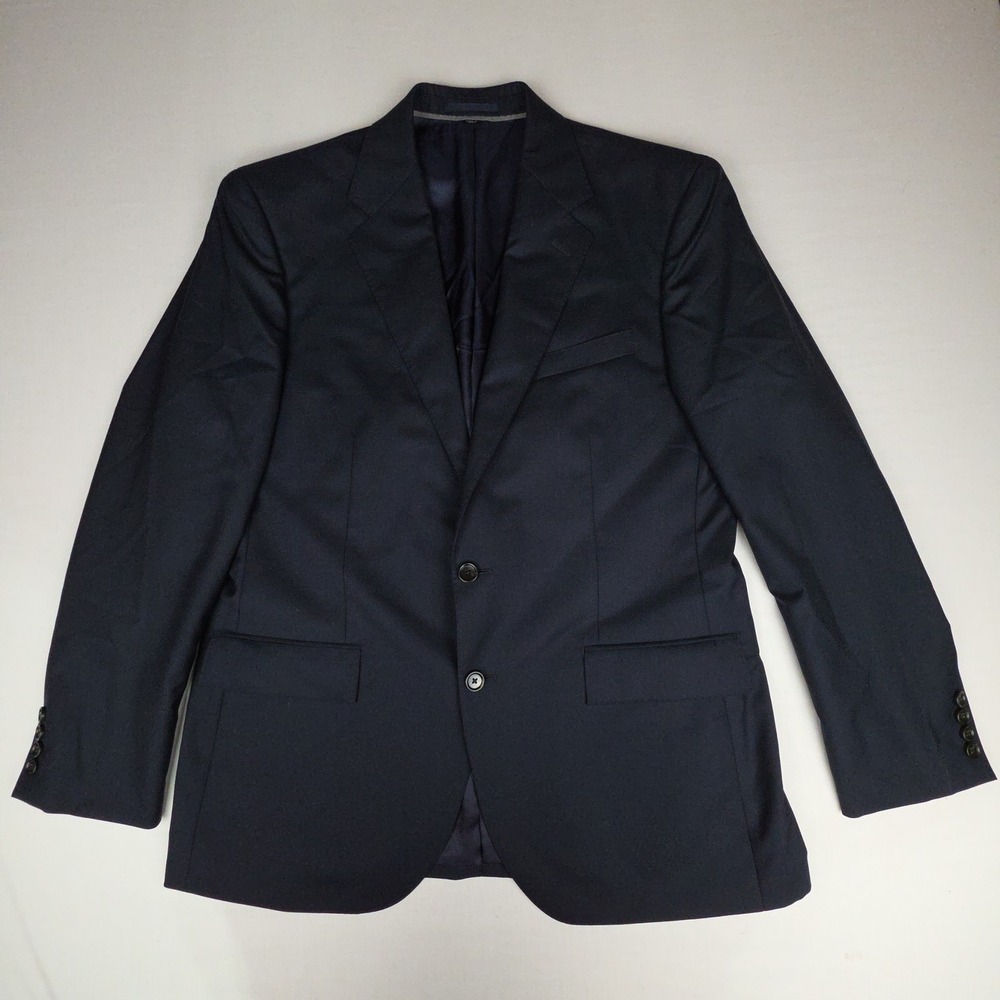 J.Crew Ludlow Suit Jacket Blazer Mens 42R Navy Blue Loro Piana Super 120s Wool